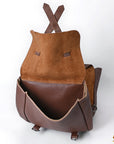 Hilason Western Horse Trail Riding Heavy Duty Genuine Leather Saddle Bag