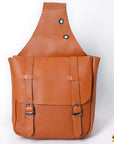 Hilason Western Horse Trail Riding Heavy Duty Genuine Leather Saddle Bag