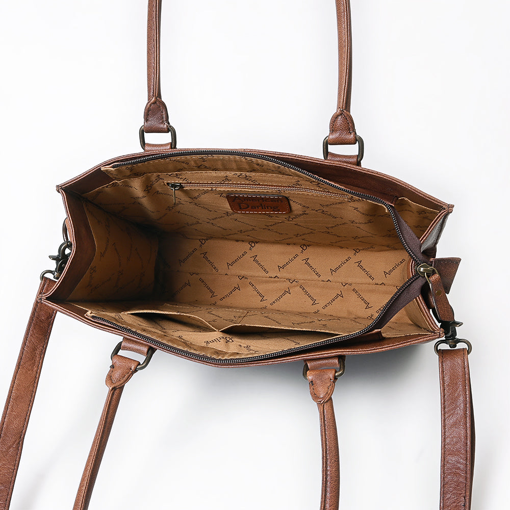 American Darling Tote Beautifully Basketweave toloed Leather women bag
