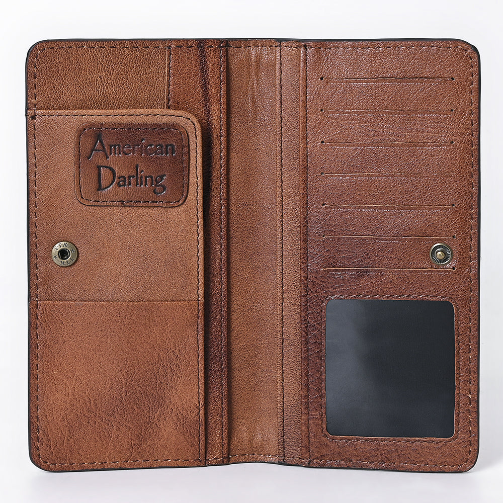 American Darling Western  Genuine Leather Handbag Purse Wallet Bag For Women Girl