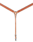 HILASON Western Horse Hand Carved American Leather Breast Collar Headstall