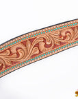 HILASON Western Horse Hand Carved American Leather Breast Collar Headstall