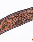 HILASON Western Horse Hand Carved American Leather Breast Collar Headstall