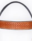 HILASON Western Horse Hand Carved American Leather Breast Collar Headstall