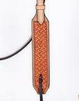 HILASON Western Horse Hand Carved American Leather Breast Collar Headstall
