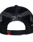 Rope Smart Western Style Mesh Flat Retro Trucker Fit Snapback Red Patch Cap
