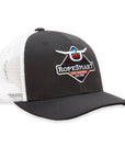 Rope Smart Western Style Mesh Flat Retro Trucker Fit Snapback Red Patch Cap