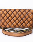 American Darling Organiser Hair-On Hand Tooled Genuine Leather Women Bag Western Handbag Purse