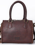 American Darling Tote Hand Tooled Hair-On Genuine Leather Women Bag Western Handbag Purse