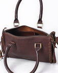 American Darling Tote Hand Tooled Hair-On Genuine Leather Women Bag Western Handbag Purse