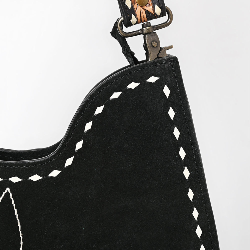 American Darling Hobo Suede Hand Tooled Genuine Leather Women Bag Western Handbag Purse