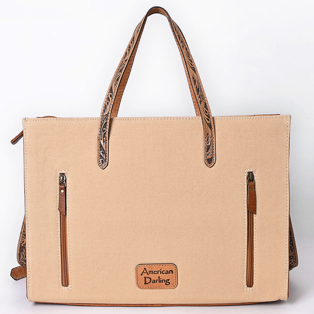 American Darling Tote Hand Tooled Saddle Blanket Genuine Leather Women Bag Western Handbag Purse