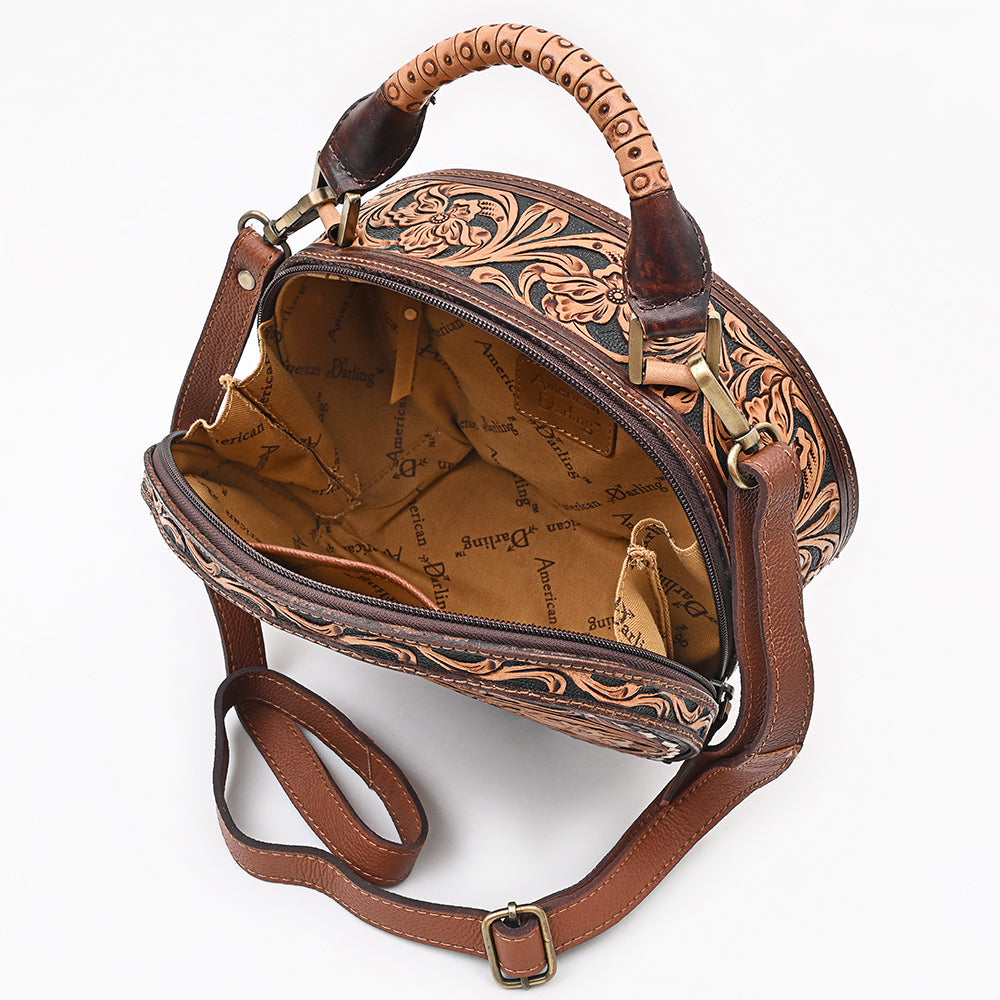 American Darling Canteen Bag Beautifully Hand Tooled Leather women