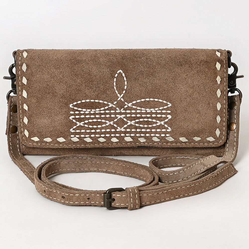 American Darling Western Small Cross Body Genuine Leather Handbag Purse Wallet Bag For Women Girls