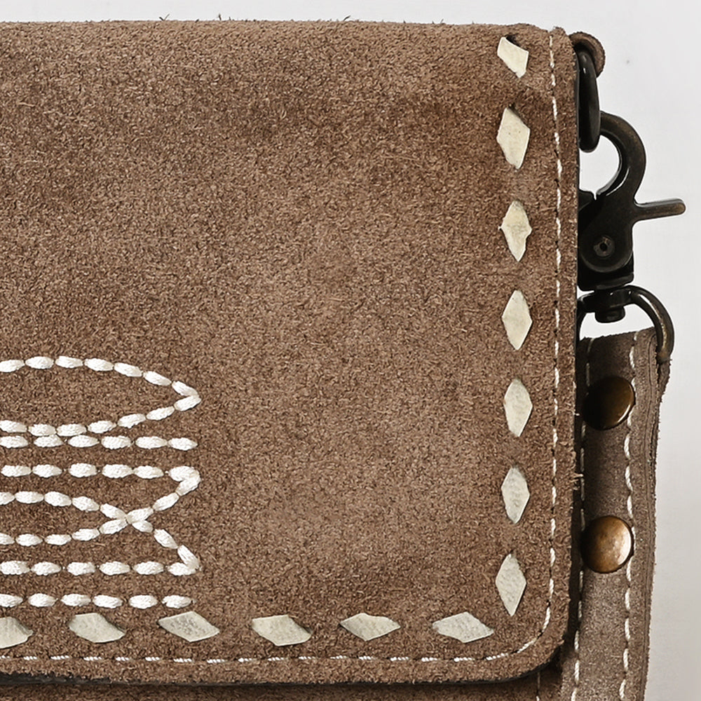 American Darling Western Small Cross Body Genuine Leather Handbag Purse Wallet Bag For Women Girls
