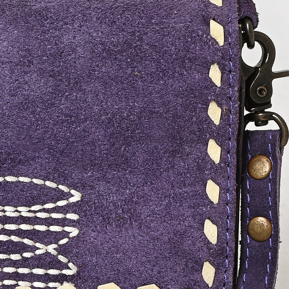 American Darling Western Small Cross Body Genuine Leather Handbag Purse Wallet Bag For Women Girls