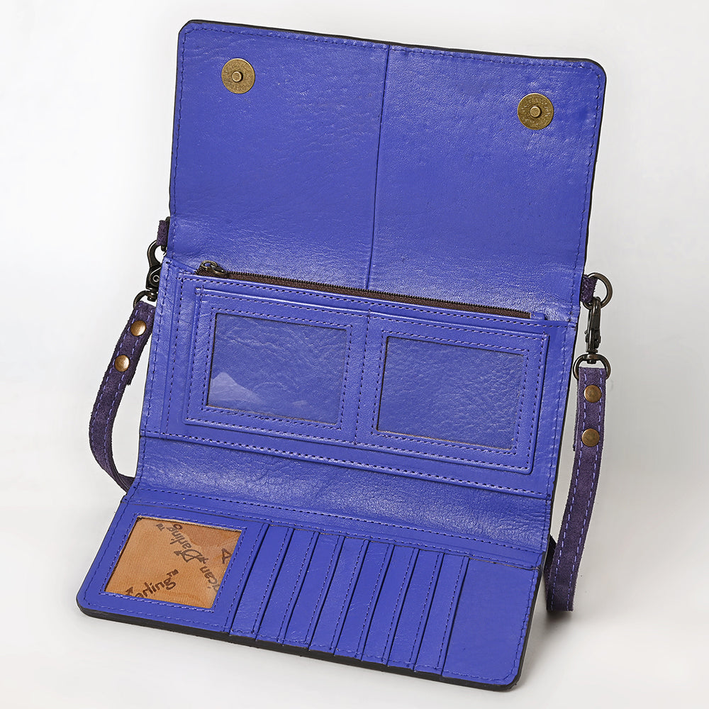 American Darling Western Small Cross Body Genuine Leather Handbag Purse Wallet Bag For Women Girls
