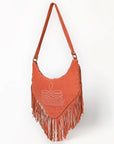 American Darling Small Crossbody Suede Genuine Leather Women Bag Western Handbag Purse