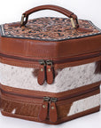 American Darling Jewelry Case Hand Tooled Genuine Leather Women Bag Western Handbag Purse