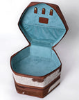 American Darling Jewelry Case Hand Tooled Genuine Leather Women Bag Western Handbag Purse