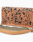 American Darling Organiser Bag Beautifully Hand Tooled Leather women