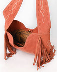 American Darling Small Crossbody Suede Genuine Leather Women Bag Western Handbag Purse