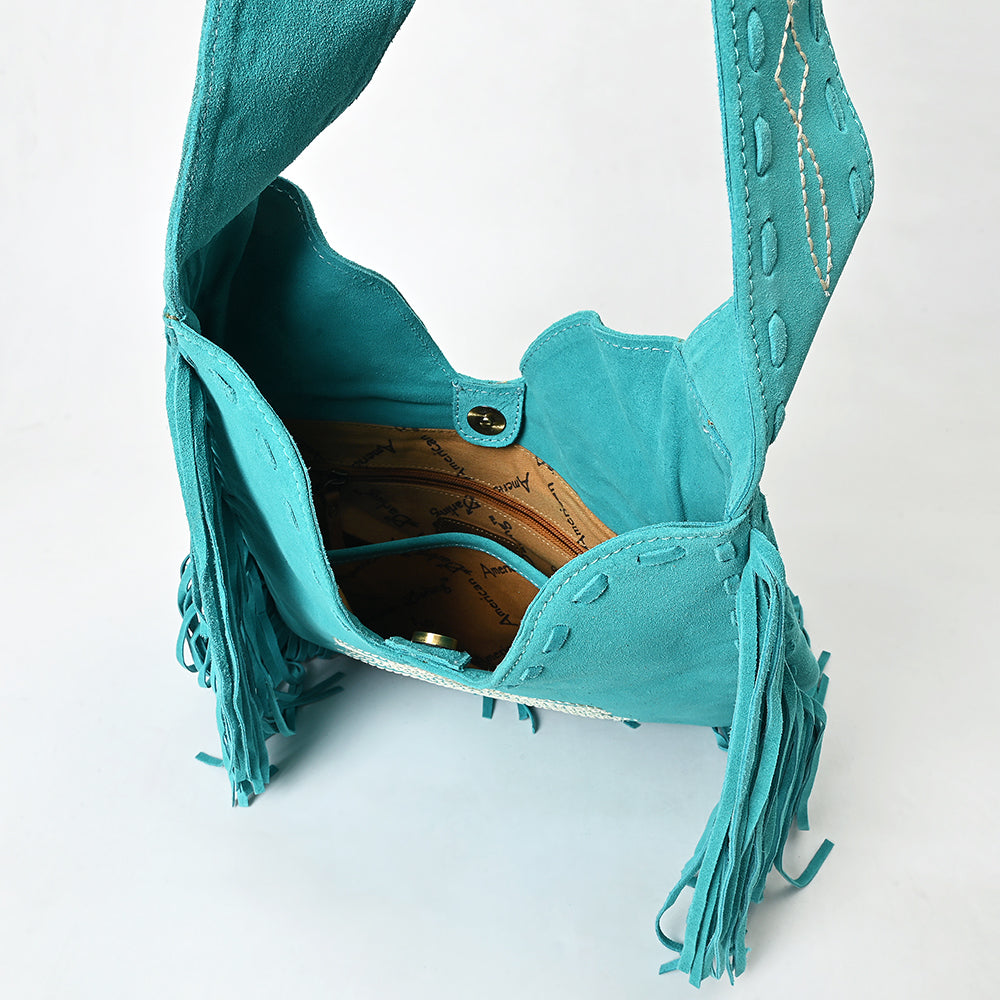 American Darling Hobo Suede Genuine Leather Women Bag Western Handbag Purse