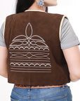 ADJKT056 Genuine Suede leather Women jacket dress ladies girl