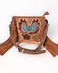 American Darling Crossbody Hand Tooled  Genuine Leather women bag western handbag purse