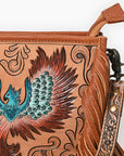 American Darling Crossbody Hand Tooled  Genuine Leather women bag western handbag purse
