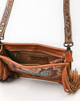 American Darling Crossbody Hand Tooled  Genuine Leather women bag western handbag purse