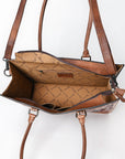 American Darling Tote Hand Tooled Printed Genuine Leather Women Bag Western Handbag Purse