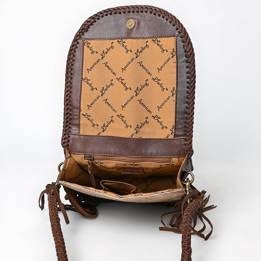 American Darling Crossbody Hair-On Genuine Leather Women Bag Western Handbag Purse