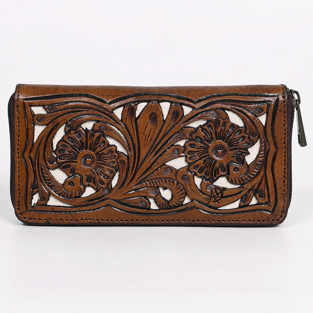 American Darling Wallet Hand Tooled Genuine Leather women bag western handbag purse