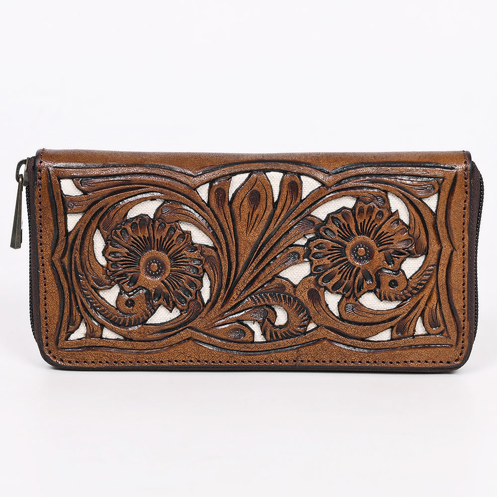 American Darling Wallet Hand Tooled Genuine Leather women bag western handbag purse