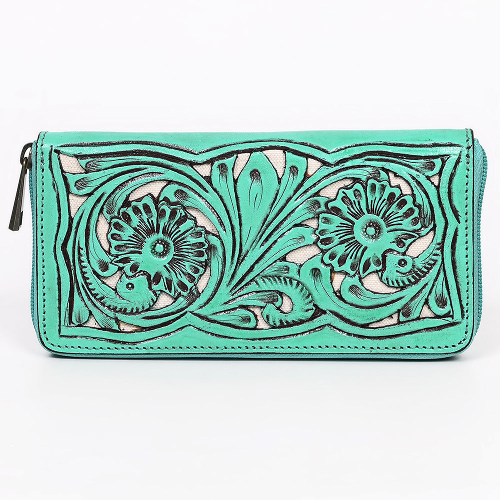 American Darling Wallet Hand Tooled Genuine Leather women bag western handbag purse