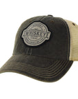 I Wonder if Whiskey Thinks About Me Too Distressed Snap Back Trucker Hat