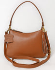 Never Mind Western Cross Body Genuine Leather Handbag Purse Wallet Bag For Women Girls