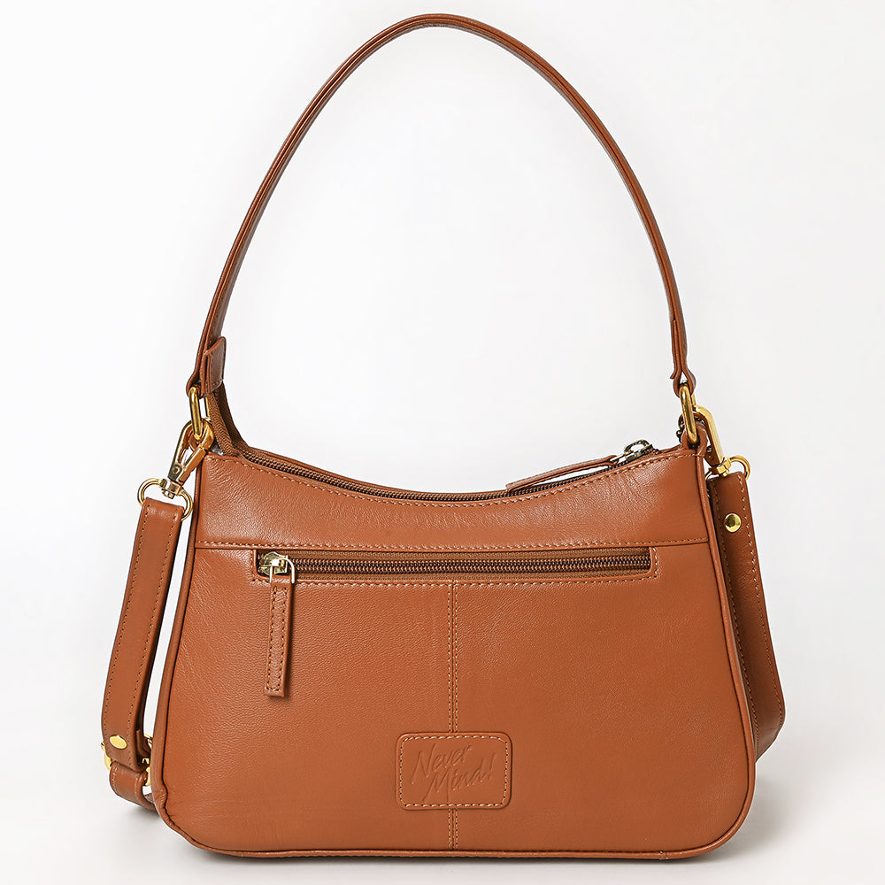 Never Mind Western Cross Body Genuine Leather Handbag Purse Wallet Bag For Women Girls