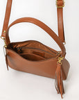 Never Mind Western Cross Body Genuine Leather Handbag Purse Wallet Bag For Women Girls