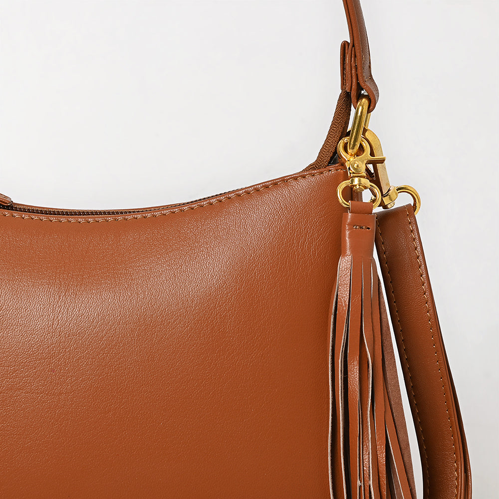 Never Mind Western Cross Body Genuine Leather Handbag Purse Wallet Bag For Women Girls