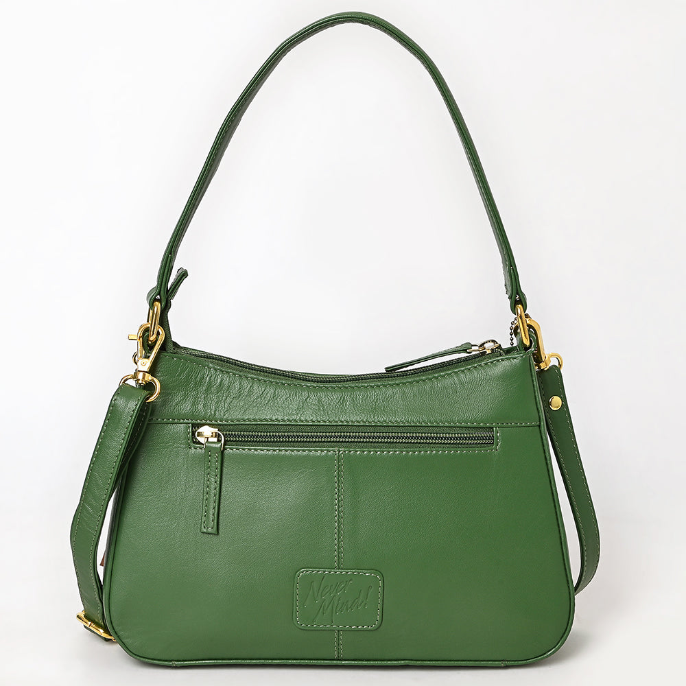 Never Mind Western Cross Body Genuine Leather Handbag Purse Wallet Bag For Women Girls