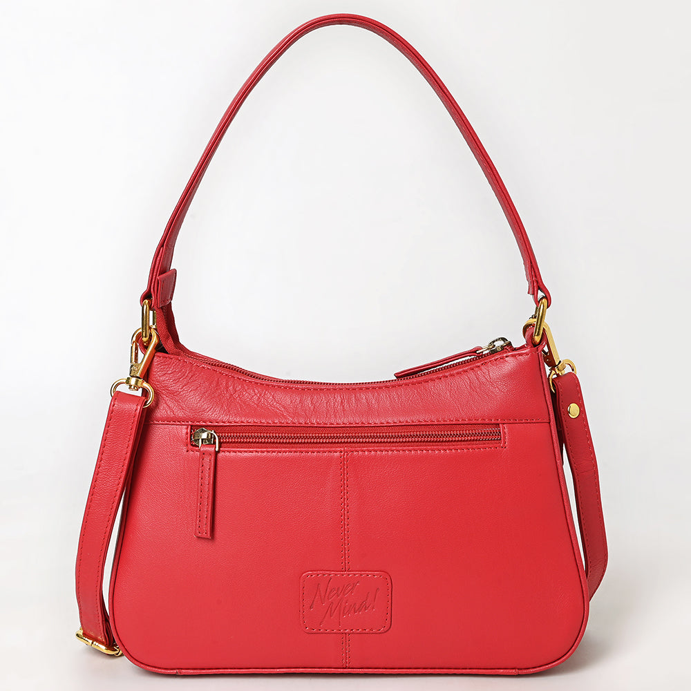 Never Mind Western Cross Body Genuine Leather Handbag Purse Wallet Bag For Women Girls