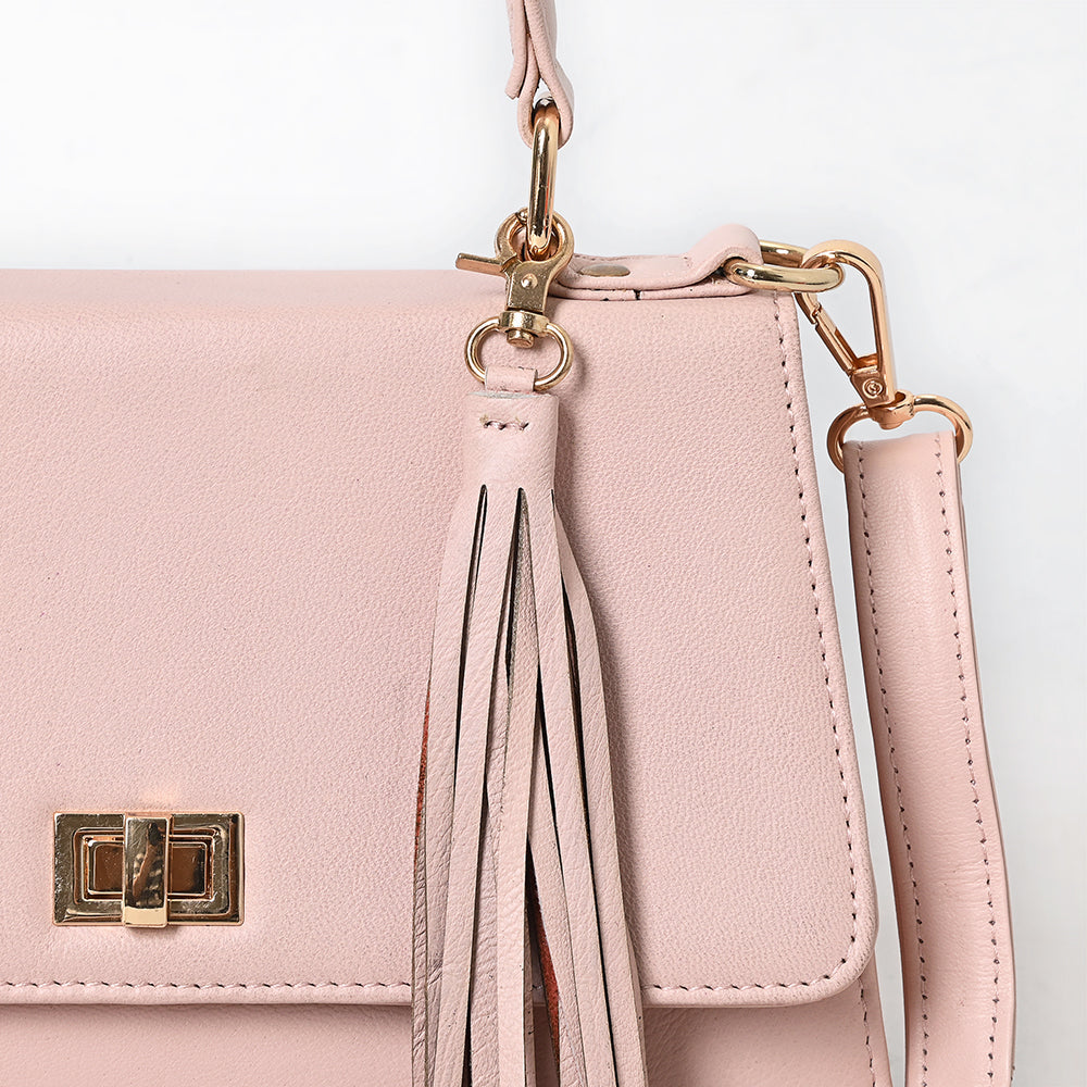 Never Mind Crossbody Fringes Genuine Leather Women Bag Western Handbag Purse