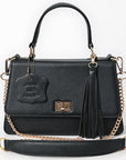 Never Mind Crossbody Fringes Genuine Leather Women Bag Western Handbag Purse