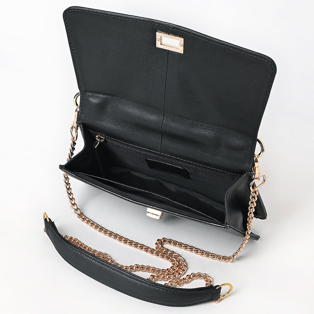 Never Mind Crossbody Fringes Genuine Leather Women Bag Western Handbag Purse