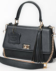 Never Mind Crossbody Fringes Genuine Leather Women Bag Western Handbag Purse