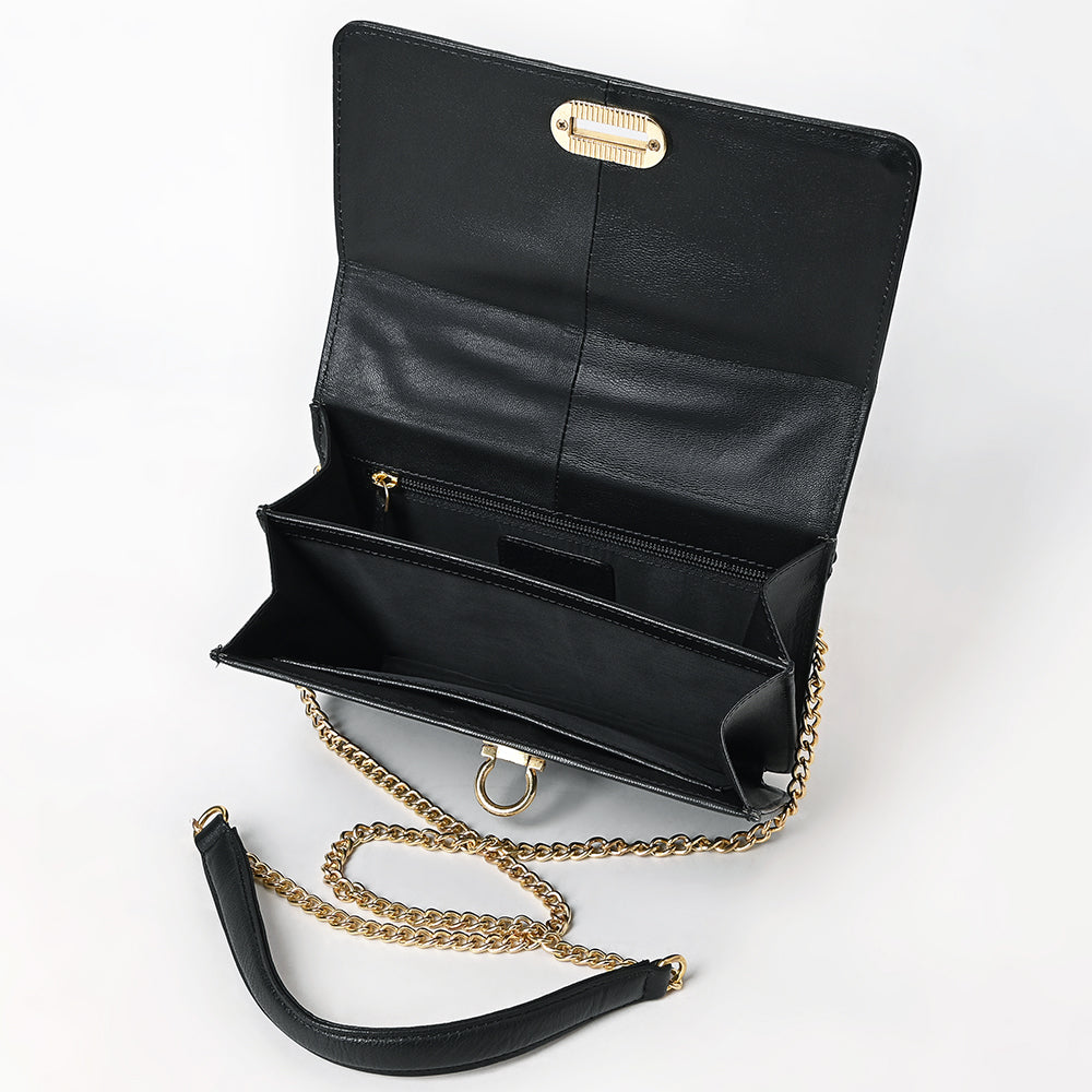 Never Mind Crossbody Genuine Leather Women Bag Western Handbag Purse