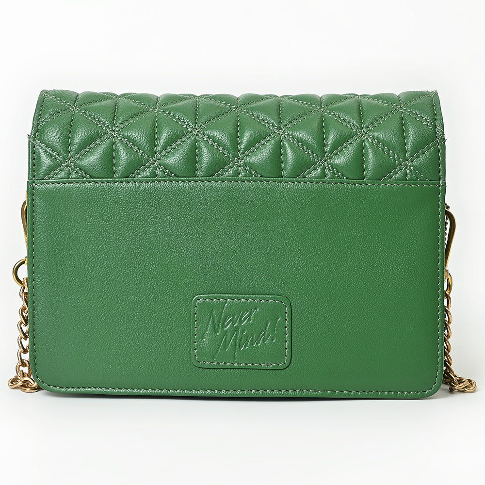 Never Mind Crossbody Genuine Leather Women Bag Western Handbag Purse