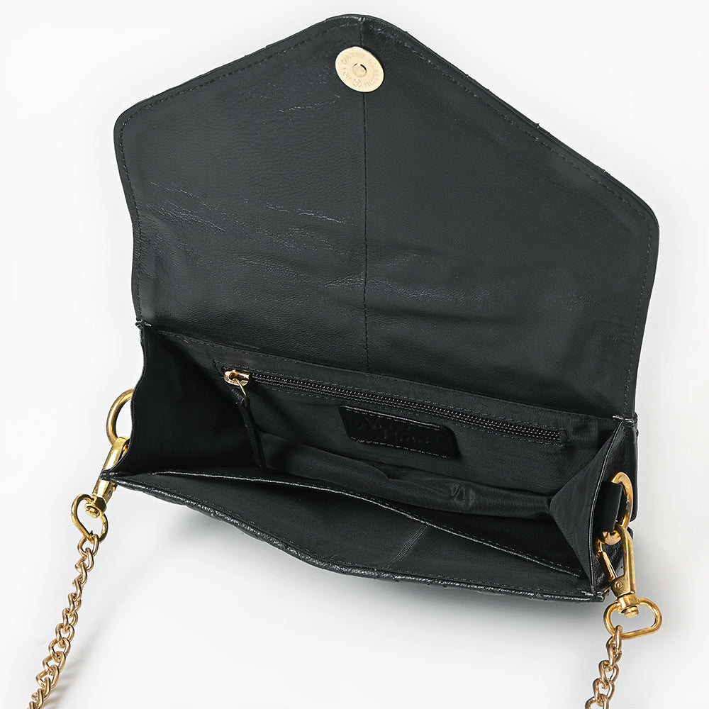Never Mind Crossbody Genuine Leather Women Bag Western Handbag Purse